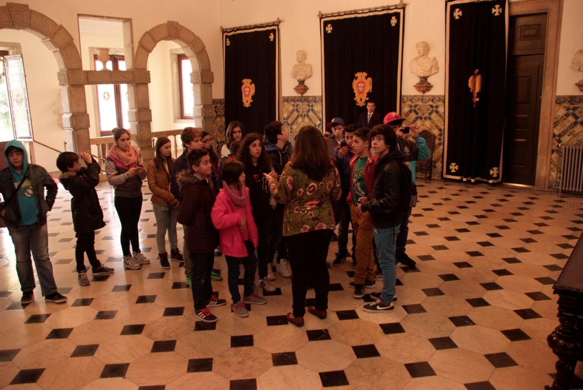 Visita guiada ao Palácio de Belém a grupo de alunos do ensino básico do distrito de Bragança.