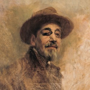 Auto-retrato inacabado de Columbano Bordalo Pinheiro.