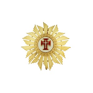 Placa dos graus de grã-cruz e de grande-oficial da Ordem de Cristo.