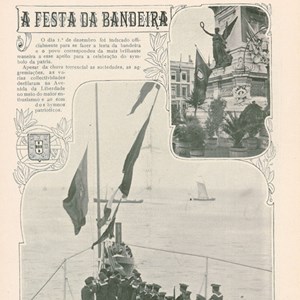 Excerto da reportagem da «Ilustração Portugueza» (edição n.º 251) sobre a «Festa da Bandeira» de 1 de dezembro de 1910.